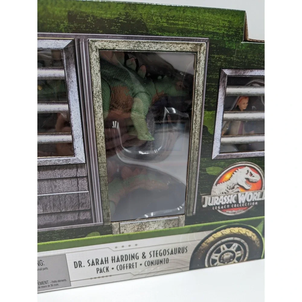 Jurassic World Legacy Dr. Sarah Harding & Stegosaurus Figure New With Box